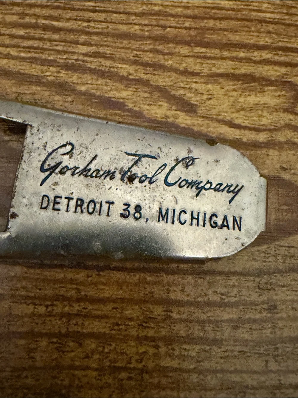 Vintage Gorham Tool Company Detroit MI Advertising Bottle Opener Industrial